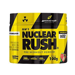 NUCLEAR RUSH PRE WORKOUT POWDER - 100G - BODY ACTION