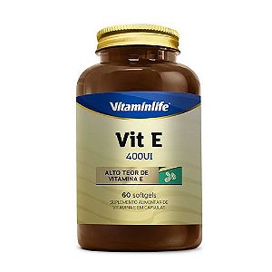 VIT E 400UI - 60 SOFTGELS - VITAMIN LIFE