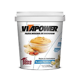 PASTA DE AMENDOIM INTEGRAL - BLANK PROTEIN - 1KG - VITA POWER