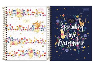 Caderno Espiral Colegial Ursinho Pooh - 10 matérias TILIBRA