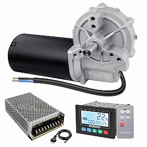 Motoredutor 12V DC 15 RPM + Fonte e PWM I - MB01512