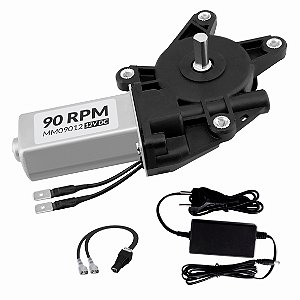 Motoredutor  12V DC - 90 RPM + Fonte - MM09012