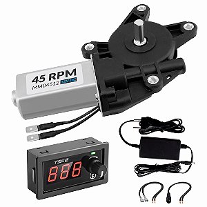 Motoredutor  12V DC - 45 RPM + Fonte e PWM D - MM04512