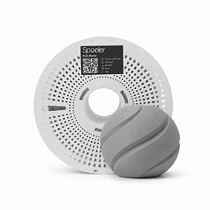 Filamento PLA Matte Cinza Concreto 1kg 1,75mm - Spooler