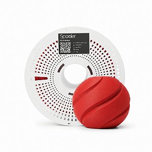 Filamento PLA Matte Vermelho Fogo 1kg 1,75mm - Spooler