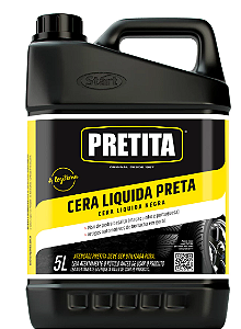CERA PRETA PROFISSIONAL 5L PRETITA - START QUÍMICA - BRILHO EM BORRACHA, PNEUS, PISOS, TAPETES, VINIL