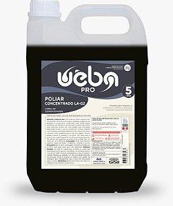 LIMPADOR PROFISSIONAL PARA AR CONDICIONADO 5L POLIAR CONCENTRADO LA-02 UÊBA (1:2)
