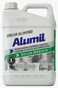 BRILHA ALUMÍNIO 5L CONCENTRADO (1:20) ALUMIL PROFISSIONAL START QUÍMICA INODORO
