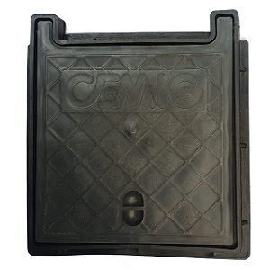 TAMPÃO ATERRAMENTO QUADRADO PVC  30X30 P/ CEMIG