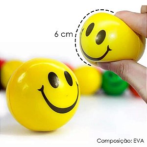 Bola Macia Anti Stress/Fisio Emoj Feliz