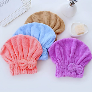 Toalha Mágica Para Secar Cabelo De Microfibra