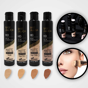 Base Líquida Alta Cobertura HD Bio Inove