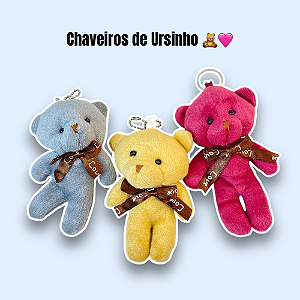 Chaveiro de Ursinho Cores Sortidas