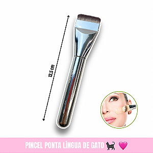 Pincel Ponta Língua de Gato para Contorno