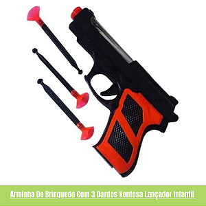 Arminha Com Munição de Ventosa Brinquedo Cores Sortidas