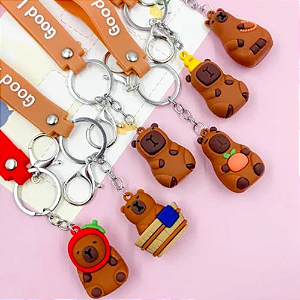 Chaveiro Capivara Fofa Com Pingente Sortidos