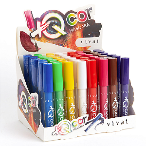 Máscara De Cílios Colorida + Q Cor Multicolor Vivai