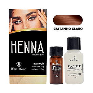Henna Blue Moon Para Sobrancelhas Castanho Claro