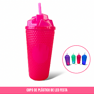 Copo Plástico 450ml com Led Pisca
