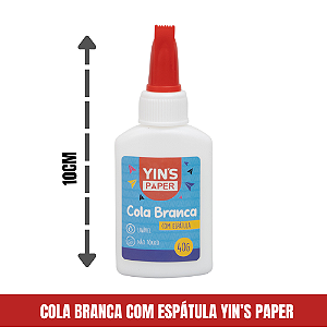 Cola Branca com Espátula Yins' Paper