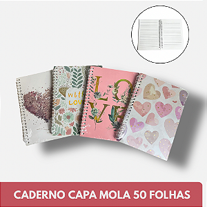 Caderninho Capa Mola 50 follhas