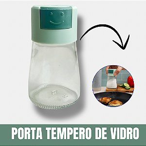 Porta Temperos de Vidro Cores Sortidas