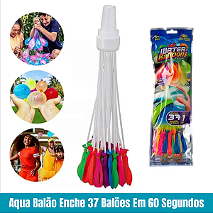 Aqua Balão Enche 37 Balões Em 60 Segundos