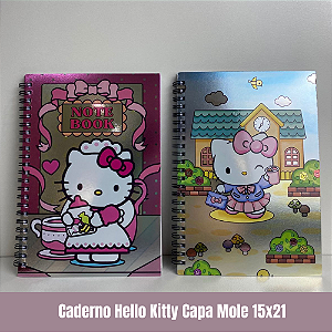 Caderno Hello Kitty Capa Mole 15x21