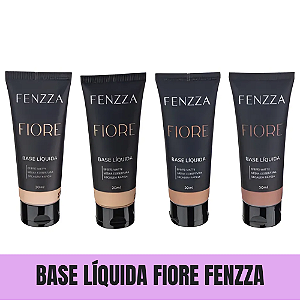 Base Liquida Efeito Matte Secagem Rapida Fenzza Fiore Cores