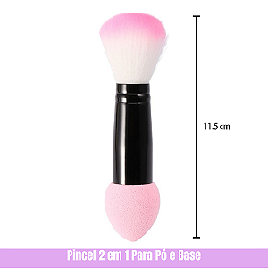 Pincel 2 em 1 Para Pó e Base