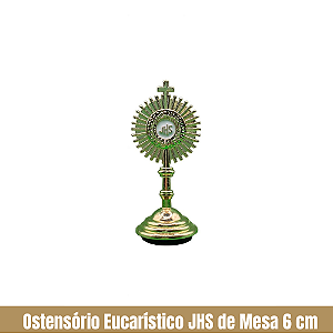 Ostensório Eucarístico JHS de Mesa 6 cm