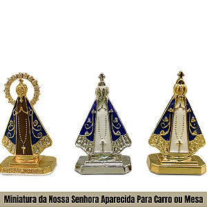 Miniatura da Nossa Senhora Aparecida Para Carro ou Mesa