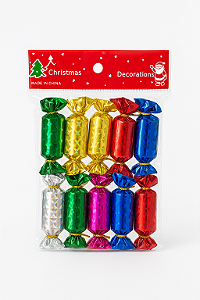 Pacote com 12 Unidades de Balinhas de Enfeites