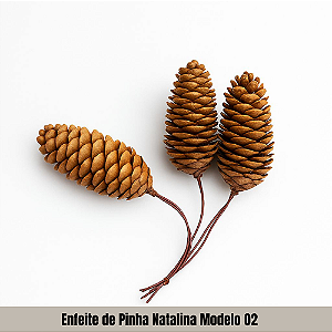 Enfeite de Pinha Natalina Modelo 02