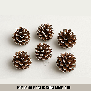 Enfeite de Pinha Natalina Modelo 01