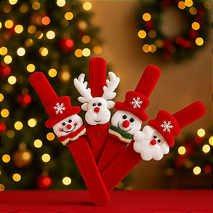 Pulseira Bate e Rola de Natal Modelos Variados