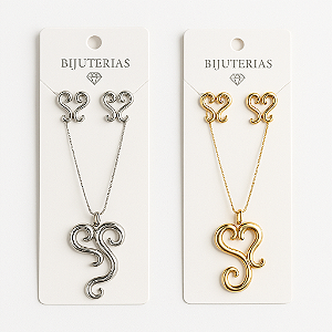 Kit Colar e Brinco Feminino Modelo 03