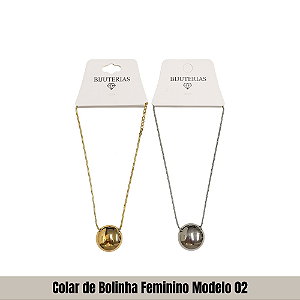 Colar de Bolinha Feminino Modelo 02