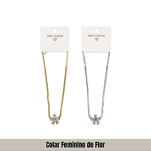Colar Feminino de Flor