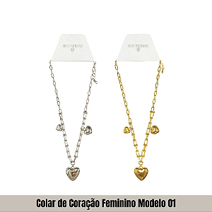 Colar de Coração Feminino Modelo 01