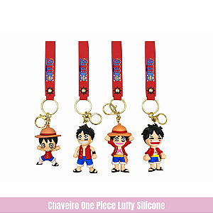 Chaveiro One Piece Luffy Silicone
