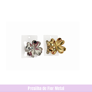 Presilha de Flor Metal
