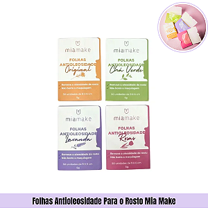 Folhas Antioleosidade Para o Rosto Mia Make