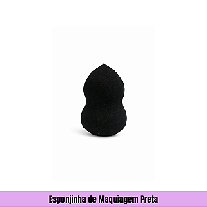 Esponjinha de Maquiagem Preta