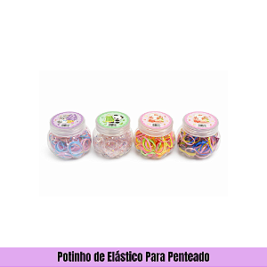 Potinho de Elástico Para Penteado