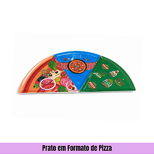 Prato em Formato de Pizza