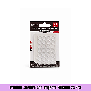 Protetor Adesivo Anti-Impacto Silicone 24 Pçs