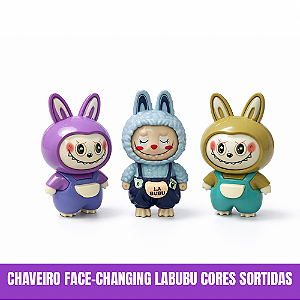 Chaveiro Face-Changing Labubu Cores Sortidas