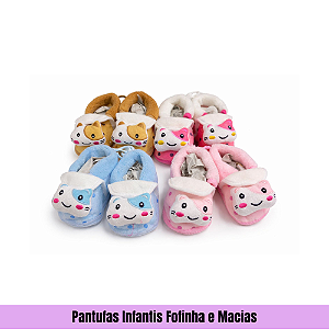 Pantufas Infantis Fofinha e Macias
