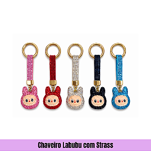 Chaveiro Labubu com Strass